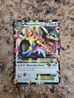 M Kangaskhan EX 79/106 Flashfire Holo 2014 Pokemon Card LP - Image 2