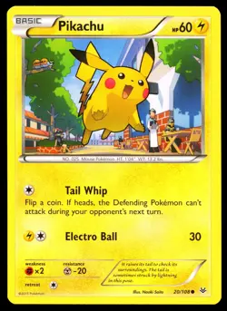 2015 Pokemon Roaring Skies Pikachu 20/108 NM - Image 1