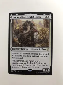 Losheel Clockwork Scholar MTG Magic the Gathering Card NM Near Mint CMM - Image 1