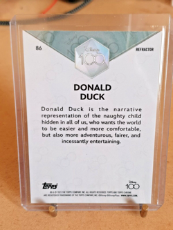 Disney 100 Topps Chrome Singles Refractor "DONALD DUCK" Trading Cards Holo - Image 2