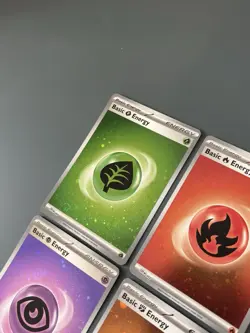Pokemon TCG S&V 151 Set Of 8 Reverse Holo Energy Cards - LP/NM (All With Swirls) - Image 2
