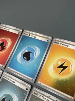 Pokemon TCG S&V 151 Set Of 8 Reverse Holo Energy Cards - LP/NM (All With Swirls) - Image 4
