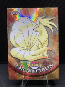 Pokemon Card - Topps Chrome 2000 Holo Pokemon Ninetales #38 Spectra - Chrome - Image 1