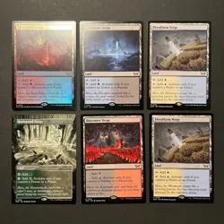 MTG Duskmourn lot of 6 RARE VERGE cards! Gloomlake! Thornspire! Floodfarm! More! - Image 1