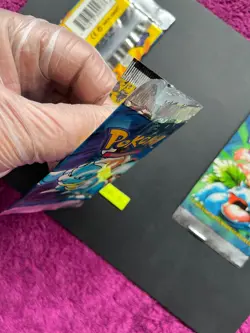 1st Edition DUTCH Base Set open packs x 3 - NO Cards - Image 3