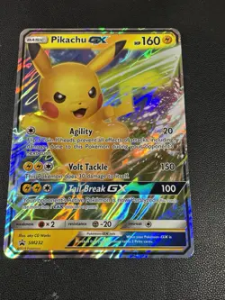 JUMBO Pikachu GX SM232 Oversized Promo Card Holo 2019 Pokemon NM - Image 1