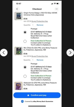 Team Rocket's Meowth AR 109/098 and 13 other card bundle for bea8050 - Image 2