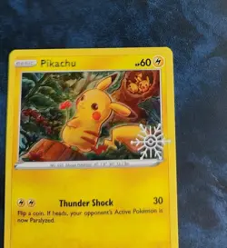 Pikachu SWSH153 Black Star Promo Snowflake Stamped Pokemon Card Nintendo 2022 - Image 4