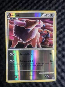 Tauros 41/95 HGSS Unleashed Reverse Holo Pokemon Card - Image 1
