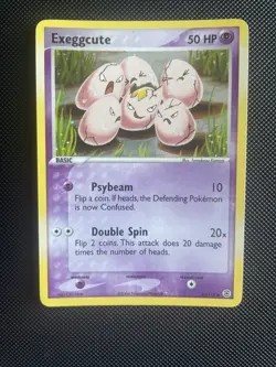 Original Pokemon TCG Exeggcute Ex FireRed & LeafGreen Card 33/112 Reverse Holo - Image 1