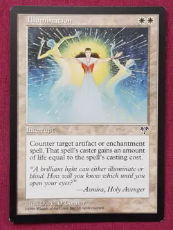 Magic The Gathering MIRAGE ILLUMINATION white card MTG - Image 1