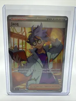Jacq 236/198 Full Art Scarlet and Violet Pokemon Card Holo Pack Fresh NM/Mint - Image 1