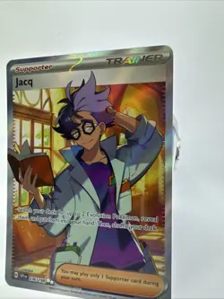 Jacq 236/198 Full Art Scarlet and Violet Pokemon Card Holo Pack Fresh NM/Mint - Image 4