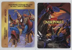 1995 Marvel Overpower CCG Special Character Cards Spider-Man #BQ 8d4 - Image 3