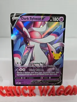 Pokemon Card TCG - Dark Sylveon V SWSH134 Black Star Promo Celebrations NM - Image 1
