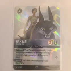 Lorcana Namaari Morning Mist Enchanted Card 216/204 Rise of the Floodborn Disney - Image 1