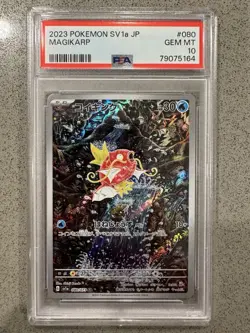 PSA 10 Magikarp Triplet Beat 080/073 AR SV1a Full Art JAPANESE Pokemon Card - Image 3