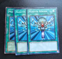 Yu-Gi-Oh - Monster Reborn - Full Playset X3 - Image 1