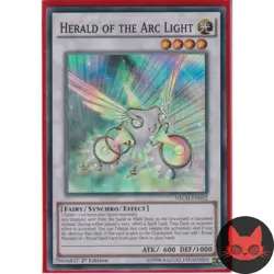 Yugioh Herald of the Arc Light NECH-EN052 Super Rare 1st Edition LP - Image 1