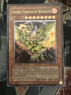 Sacred Phoenix of Nephthys FET-EN005 Ultimate Rare 1st Ed Mint/NM Yugioh - Image 1