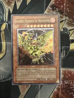 Sacred Phoenix of Nephthys FET-EN005 Ultimate Rare 1st Ed Mint/NM Yugioh - Image 2
