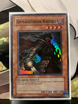 Yugioh Super Rare Armageddon Knight PTDN-EN021 1st Edition - Image 1