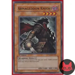 Yugioh Armageddon Knight PTDN-EN021 Super Rare 1st Edition LP - Image 1