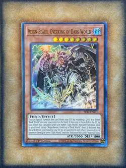Yugioh Reign-Beaux, Overking of Dark World SR13-EN001 Ultra Rare 1st Ed NM - Image 1