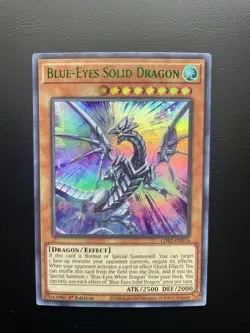 Yugioh Blue-Eyes Solid Dragon (Green) LDS2-EN014 1st Edition Ultra Rare NM - Image 1