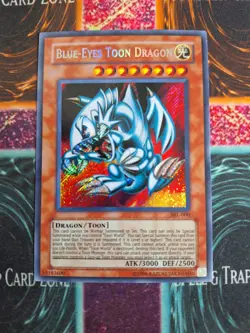 Yu-Gi-Oh! TCG Blue-Eyes Toon Dragon SRL-000 Secret Rare Unlimited Near Mint d4/ - Image 1