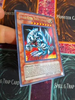 Yu-Gi-Oh! TCG Blue-Eyes Toon Dragon SRL-000 Secret Rare Unlimited Near Mint d4/ - Image 2