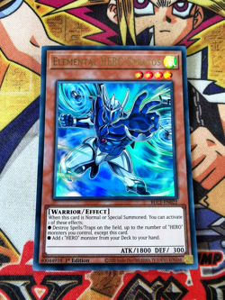 Elemental HERO Stratos blc1-en022 1st Edition (NM+) Ultra Rare Yu-Gi-Oh! - Image 1