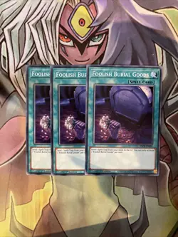 SDCB-EN030 x3 Foolish Burial Goods Common Excellent Condition Yugioh - Image 1