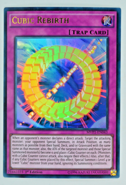 Yugioh Cubic Rebirth MVP1-EN043 Ultra Rare 1st Edition - Image 1