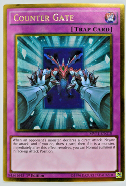 Yugioh Counter Gate MVP1-ENG10 Gold Rare 1st Edition - Image 1