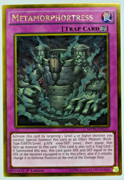 Yugioh Metamorphortress MVP1-ENG27 Gold Rare 1st Edition - Image 1