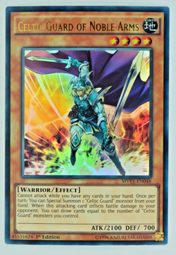 Yugioh Celtic Guard of Noble Arms MVP1-EN048 Ultra Rare 1st Edition - Image 1