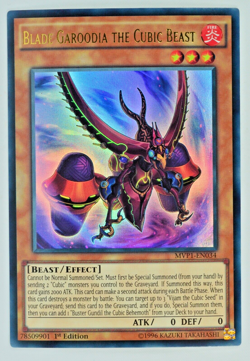 Yugioh Blade Garoodia the Cubic Beast MVP1-EN034 Ultra Rare 1st Edition - Image 1