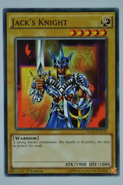 Yugioh Jack's Knight YGLD-ENC13 Common 1st Edition - Image 1