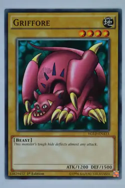 Yugioh Griffore YGLD-ENA13 Common 1st Edition - Image 1