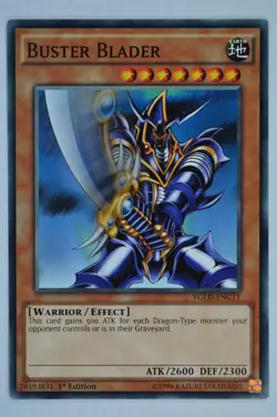 Yugioh Buster Blader YGLD-ENC11 Common 1st Edition - Image 1