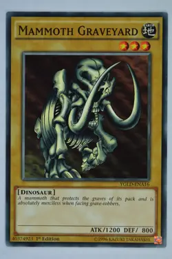 Yugioh Mammoth Graveyard YGLD-ENA16 Common 1st Edition - Image 1