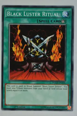 Yugioh Black Luster Ritual YGLD-ENA36 Common 1st Edition - Image 1
