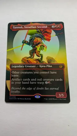 Tannuk, Steadfast Second (Borderless) Edge of Eternities Foil - Image 1