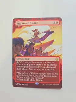 MTG: Aggravated Assault Wilds of Eldraine: Enchanting Tales Regular - Image 1