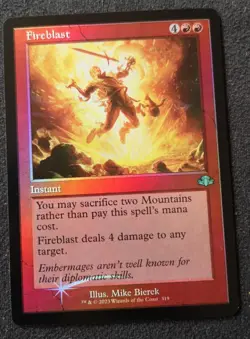 Fireblast - Foil - Retro Frame - DMR - MTG - NM Unplayed - EN - 319 - Image 1