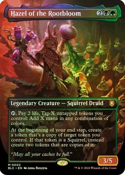 Hazel of the Rootbloom *FOIL Borderless* Bloomburrow NM Magic The Gathering MTG - Image 1