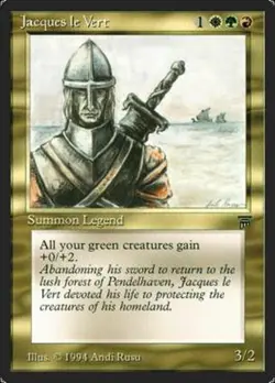MRM ENGLISH Jacques le Vert Legends [Played] MTG magic LEG - Image 1