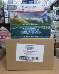 MTG MODERN 3 COMMANDER SET+ ASSASSIN'S BEYOND + MURDERS & BLOOMBURROW PLAY BOXES - Image 1