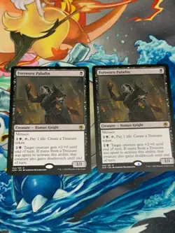 C610 MAGIC THE GATHERING FORSWORN PALADIN 2X #104 FORGOTTEN REALMS NM MTG - Image 1